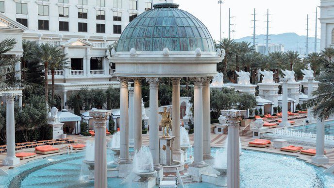 Best luxury pool Las Vegas Caesars palace